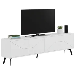 Porta TV bianco 180x29x50h cm 4 ante - OlgadiKiev