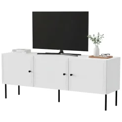 Porta TV bianco 151x40x60h cm 3 ante - Sarzana
