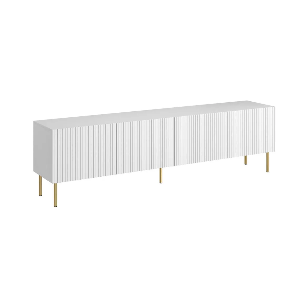 Porta TV bianco 200x42x52h cm 4 ante - Varenna