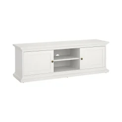 Porta TV bianco 149x41x50h cm 2 ante - Ziba