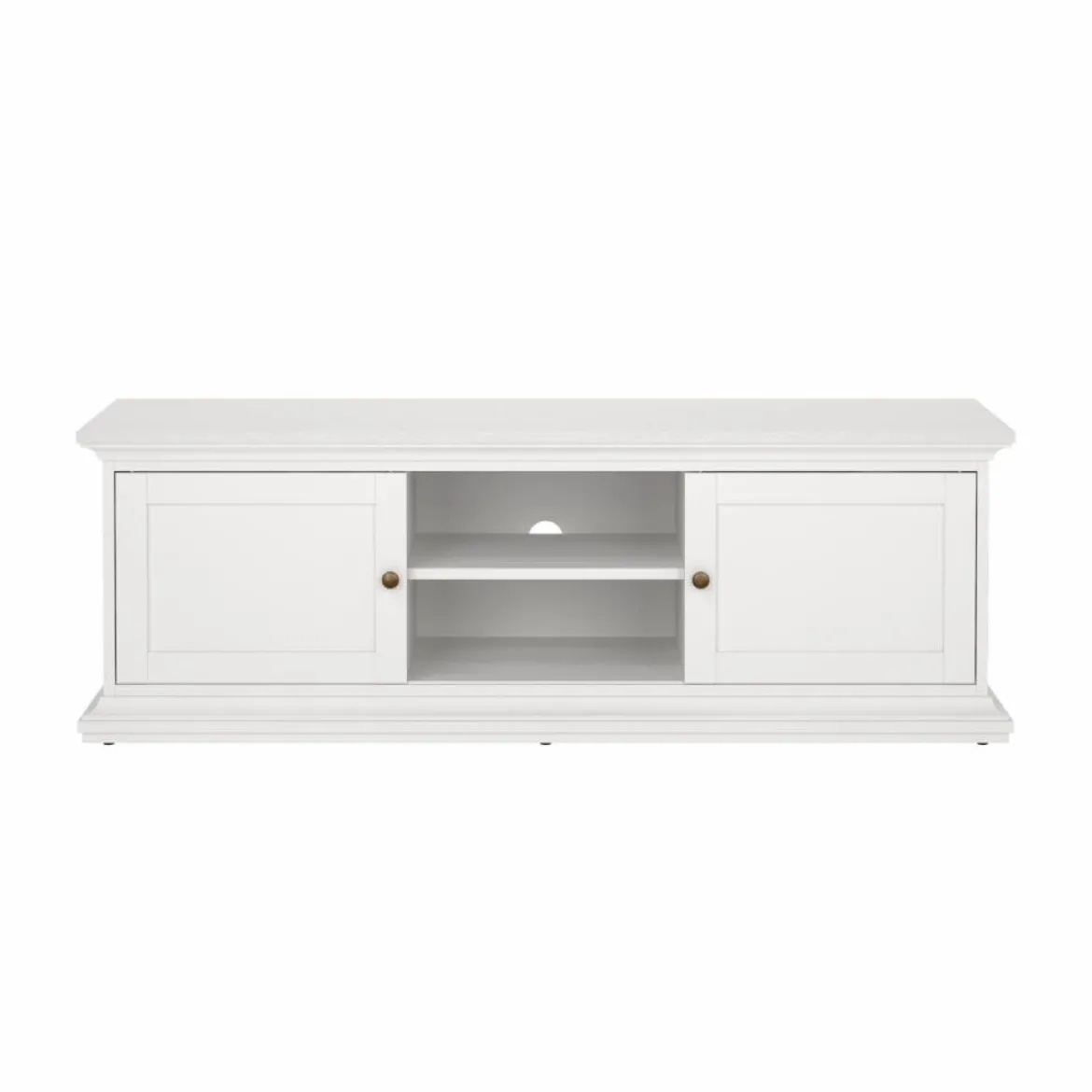 Porta TV bianco 149x41x50h cm 2 ante - Ziba