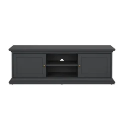 Porta TV grigio 149x41x50h cm 2 ante - Ziba