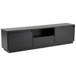 Porta TV nero 160x29x42h cm 3 ante - Morrigan