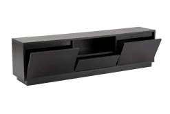Porta TV nero 160x29x42h cm 3 ante - Morrigan