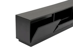 Porta TV nero 160x29x42h cm 3 ante - Morrigan