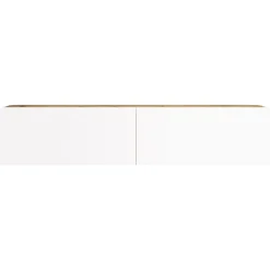 Porta TV quercia e bianco 140x43x64h cm 2 ante - Bailu
