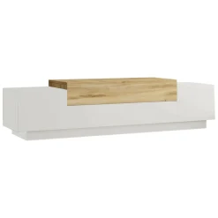 Porta TV quercia e bianco 160x37x38h cm 2 ante - Baiano