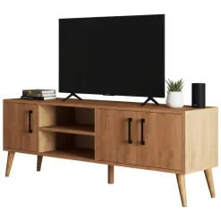 Porta TV quercia 150x34x52h cm 3 ante - Brugine
