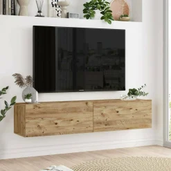 Porta TV quercia 140x31x29h cm 2 ante - Diaspro