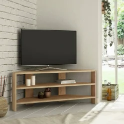 Porta TV quercia 114x36x45h cm in legno - Centauro