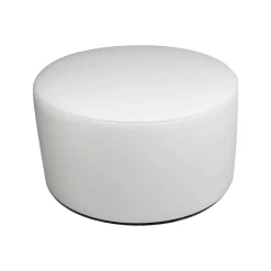 Pouf cilindrico bianco 79x79x42h cm - Anacapri