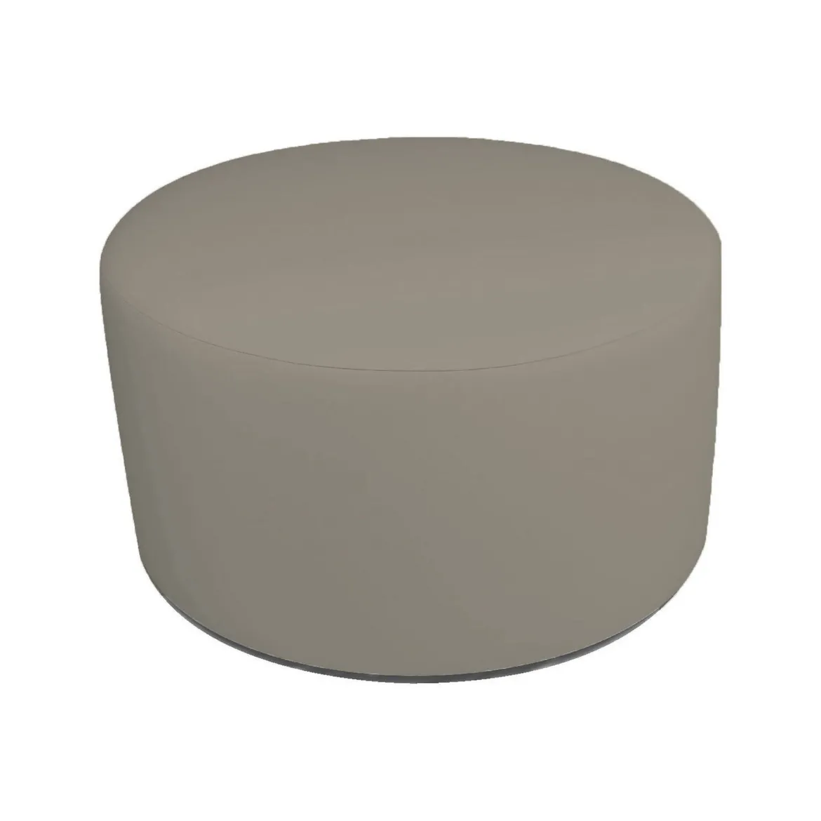 Pouf cilindrico tortora 79x79x42h cm - Anacapri