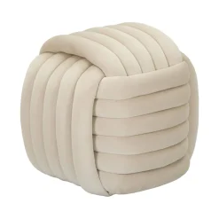 Pouf cubico crema 45x45x45h cm - Bozzente