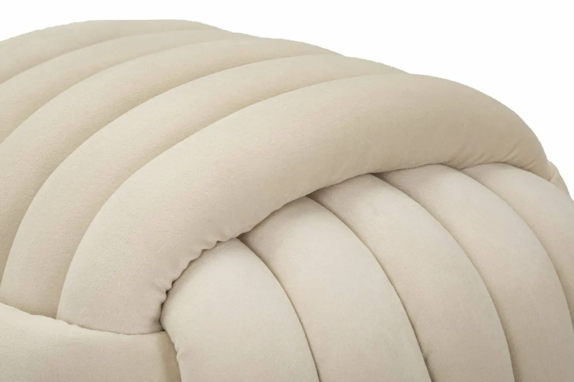 Pouf cubico crema 45x45x45h cm - Bozzente
