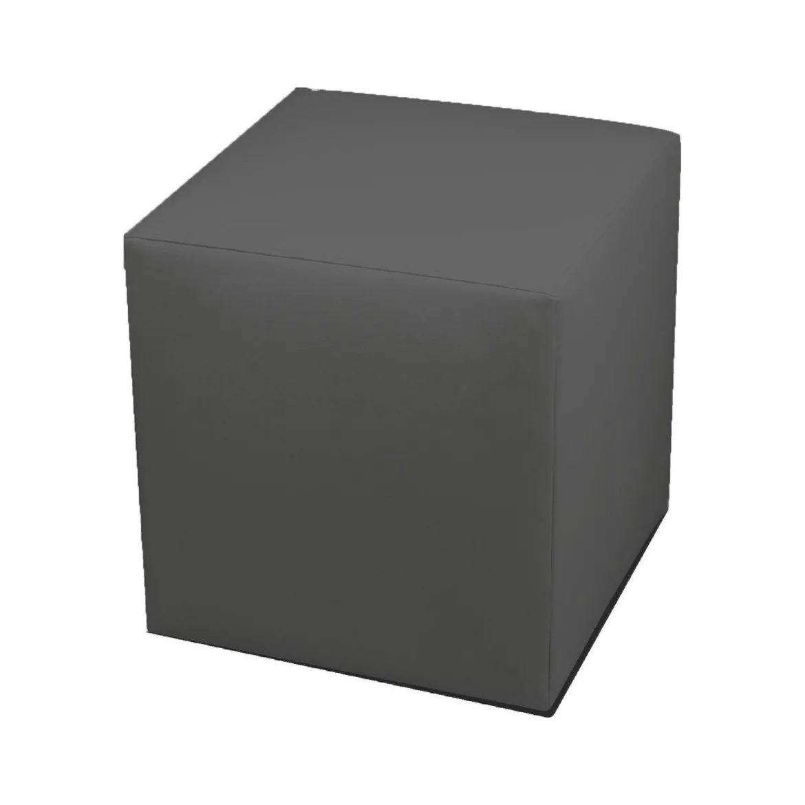 Pouf cubico grigio scuro 40x40x42h cm - Accumoli