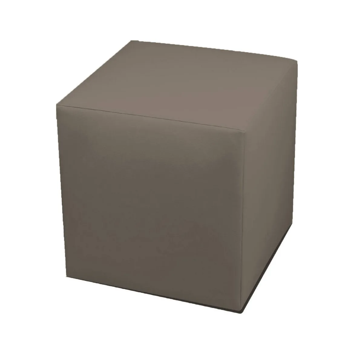 Pouf cubico tortora 40x40x42h cm - Accumoli