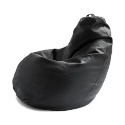 Pouf ergonomico sacco nero peòòe 70x70x110h cm - Asino