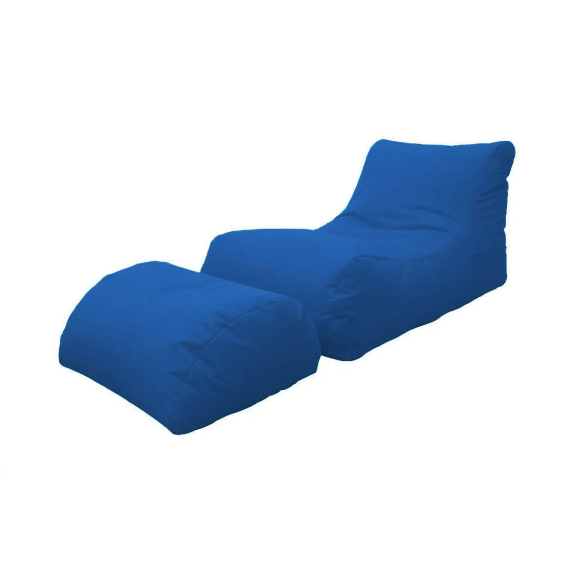 Pouf irregolare blu 120x80x60h cm - Alton