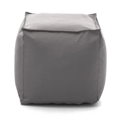 Pouf quadrato grigio 45x45x45h cm - Aron