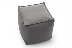 Pouf quadrato grigio 45x45x45h cm - Aron