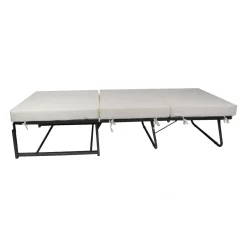 Pouf quadrato tortora 78x78x45h cm - letto Arno
