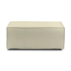 Pouf rettangolare beige 100x70x43h cm - Assisi