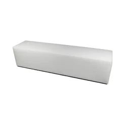 Pouf rettangolare bianco 180x40x42h cm - Apecchio
