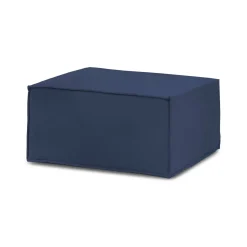 Pouf rettangolare blu 80x70x43h cm - Avolasca