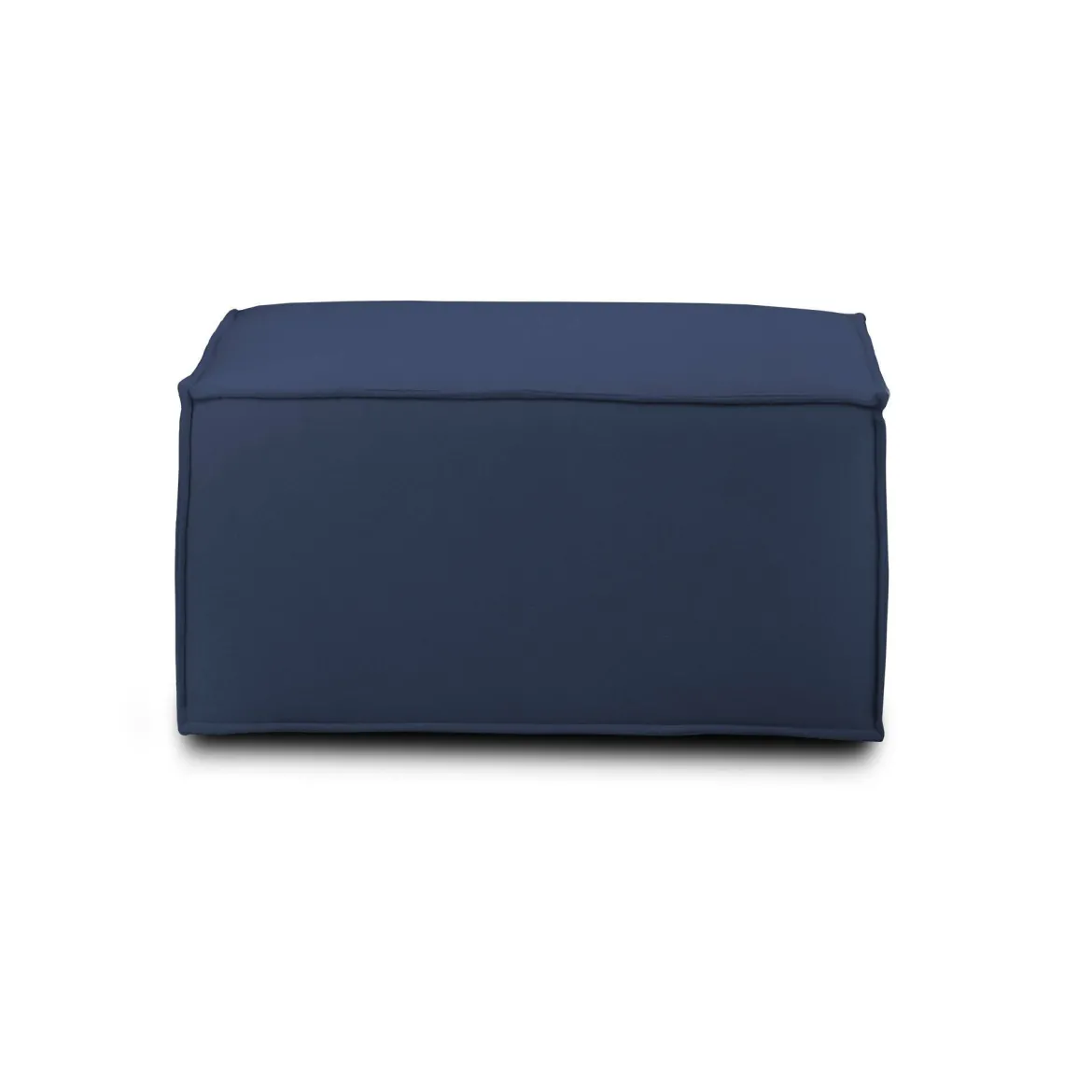 Pouf rettangolare blu 80x70x43h cm - Avolasca