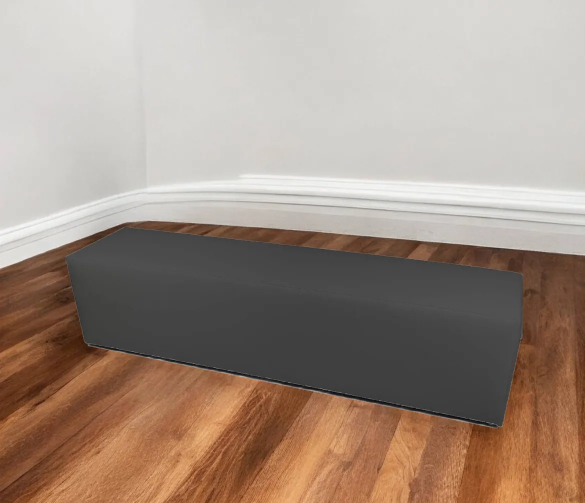 Pouf rettangolare grigio 180x40x42h cm - Apecchio