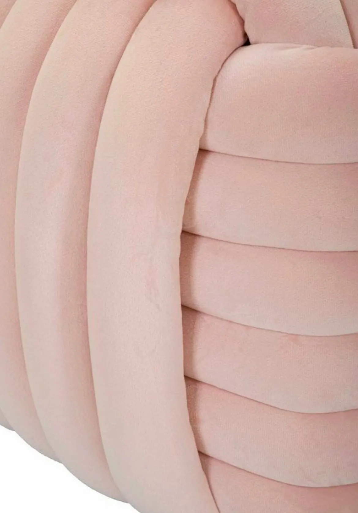 Pouf rotondo rosa 45x45x45h cm - Bozzente