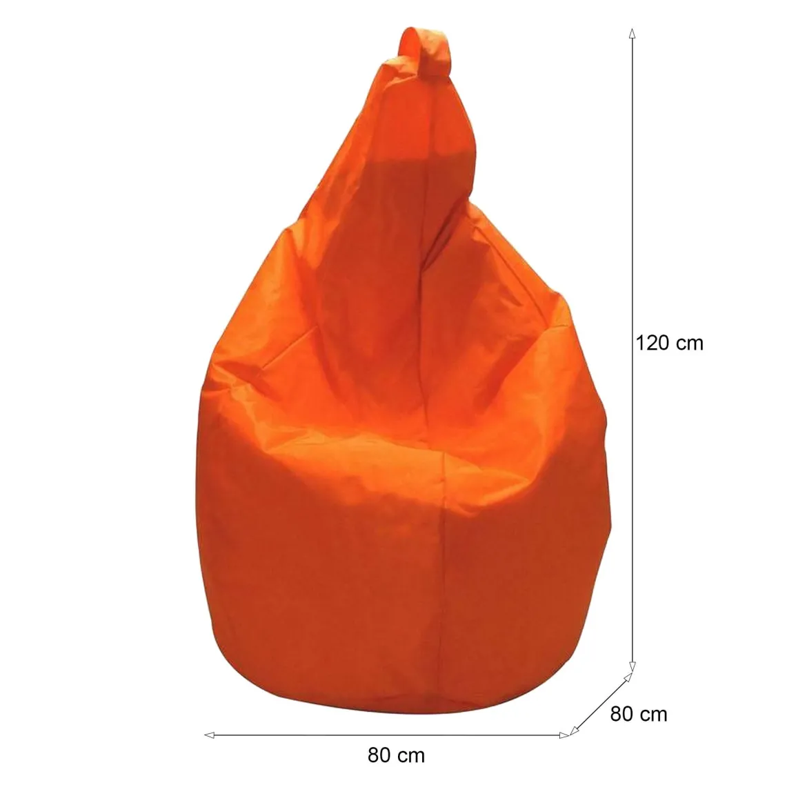 Pouf sacco arancione 80x80x120h cm - Angillina