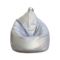 Pouf sacco argento 80x80x120h cm - Azelia