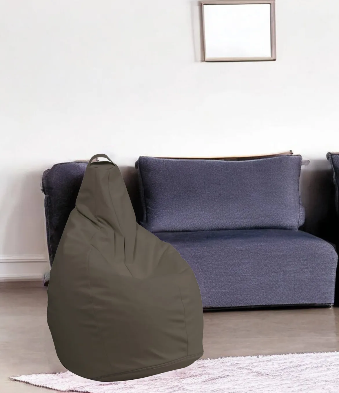 Pouf sacco beige 90x90x120h cm - Aunter