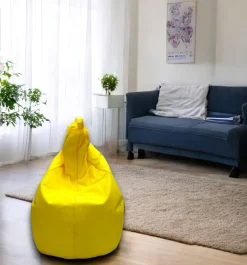 Pouf sacco giallo 80x80x120h cm - Angillina