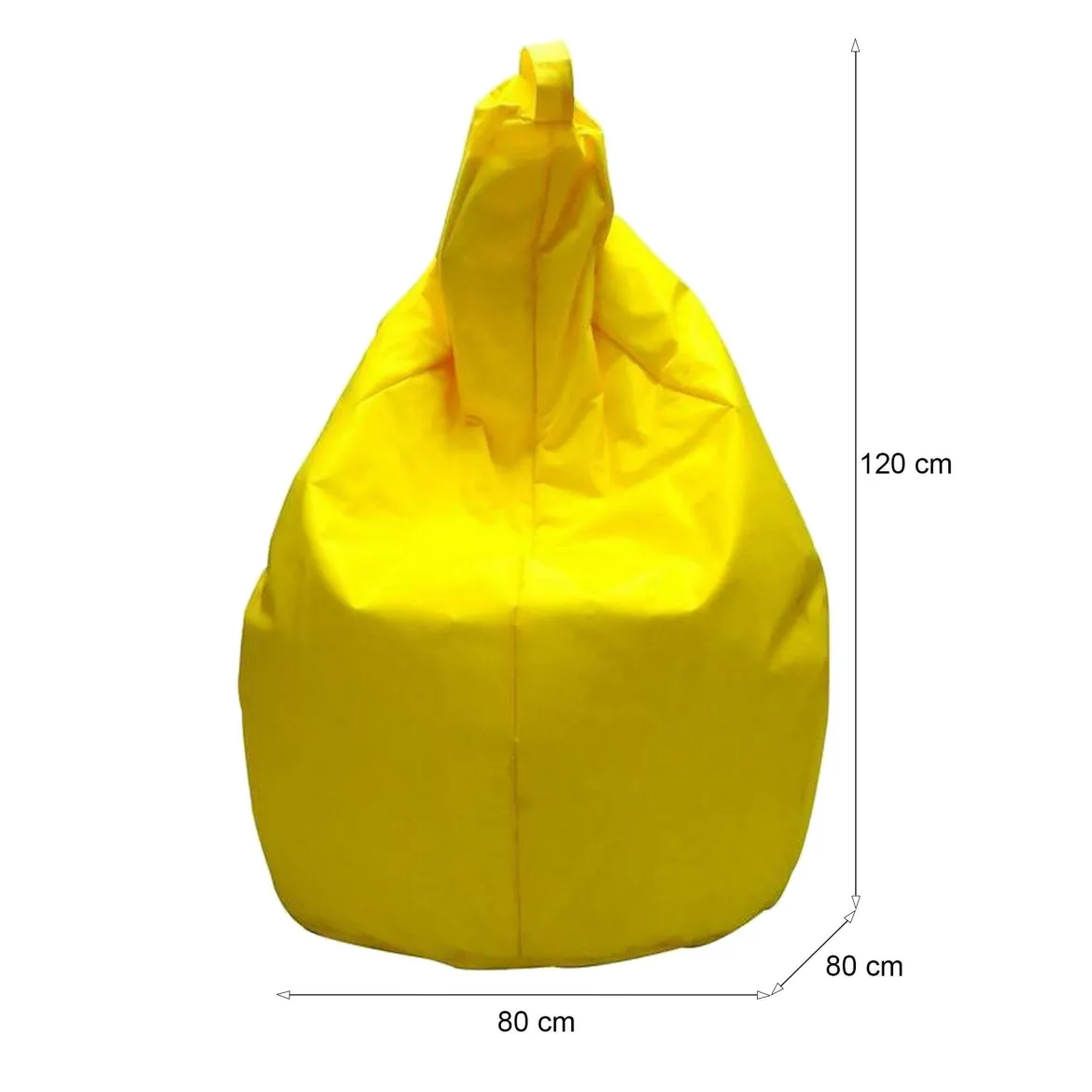 Pouf sacco giallo 80x80x120h cm - Angillina