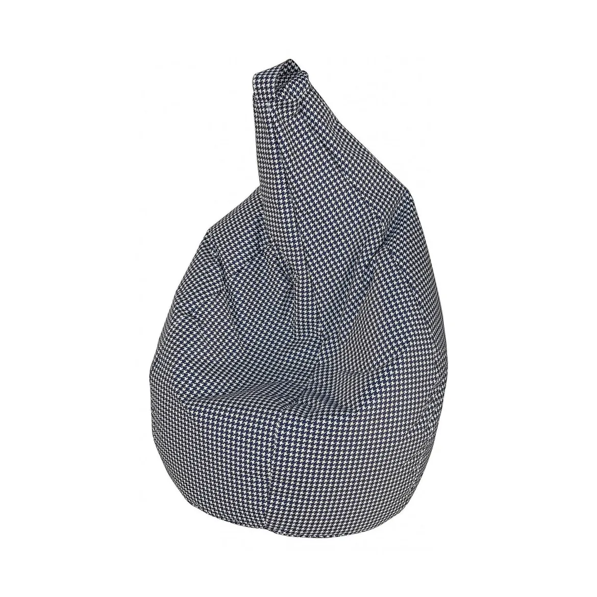 Pouf sacco nero e bianco 80x80x120h cm - Maristella
