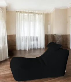 Pouf sacco nero 70x120x65h cm - ??hck