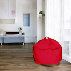 Pouf sacco rosso 65x65x50h cm - Ascia