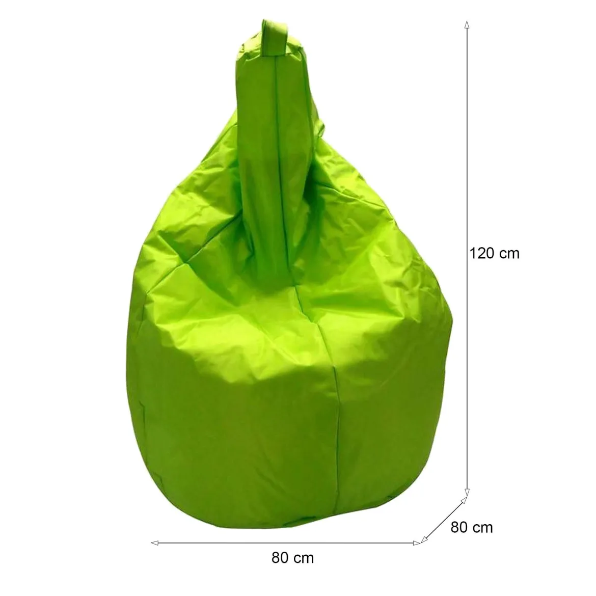 Pouf sacco verde 80x80x120h cm - Angillina