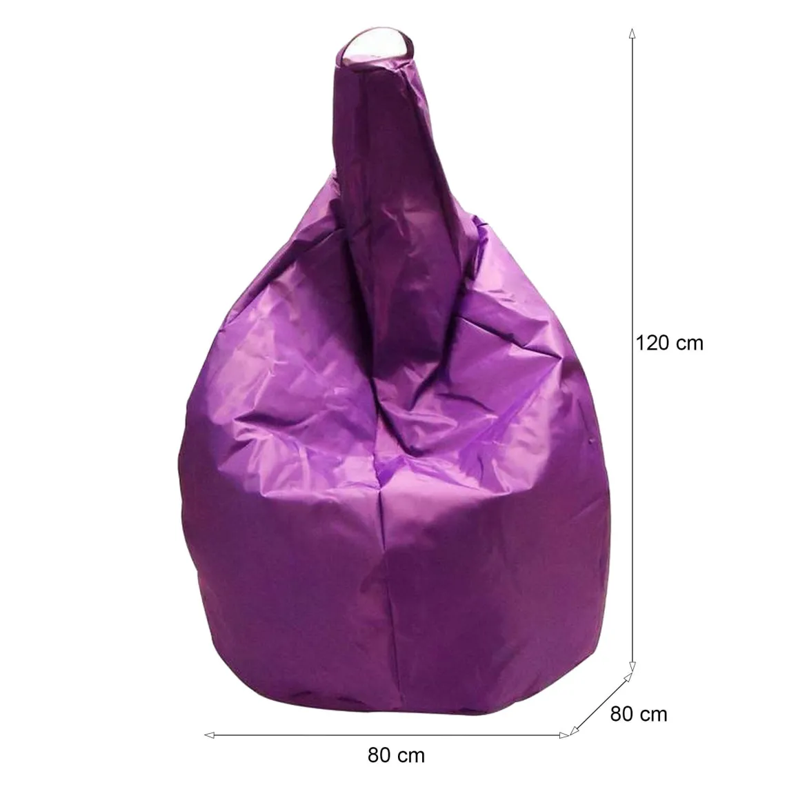 Pouf sacco viola 80x80x120h cm - Angillina
