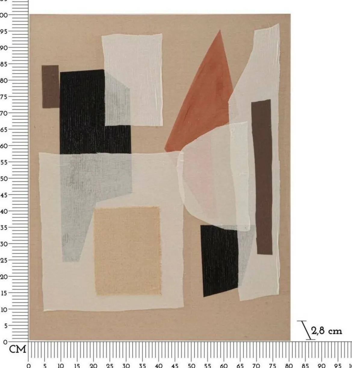 Quadro Claes, 80x3 h100 cm, Multicolore