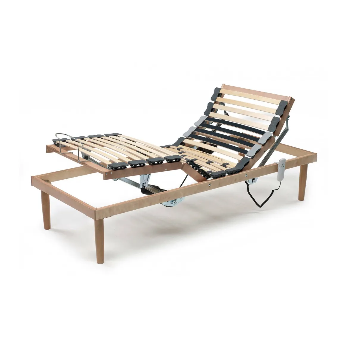 Rete letto singolo Arby, Rete ortopedica reclinabile motorizzata, Cm 80x190h 34