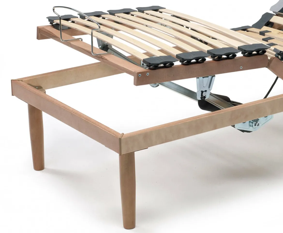 Rete letto singolo Arby, Rete ortopedica reclinabile motorizzata, Cm 80x190h 34