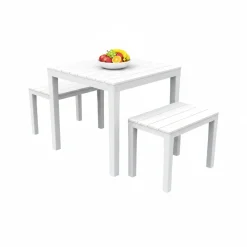 Salotto da esterno panchine bianco - Alambico