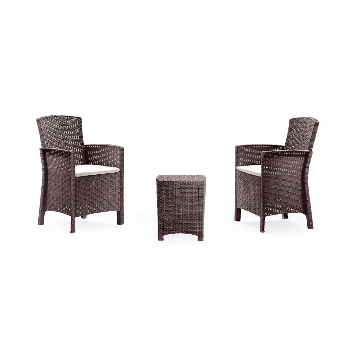 Salotto da esterno poltrone marrone - Armin
