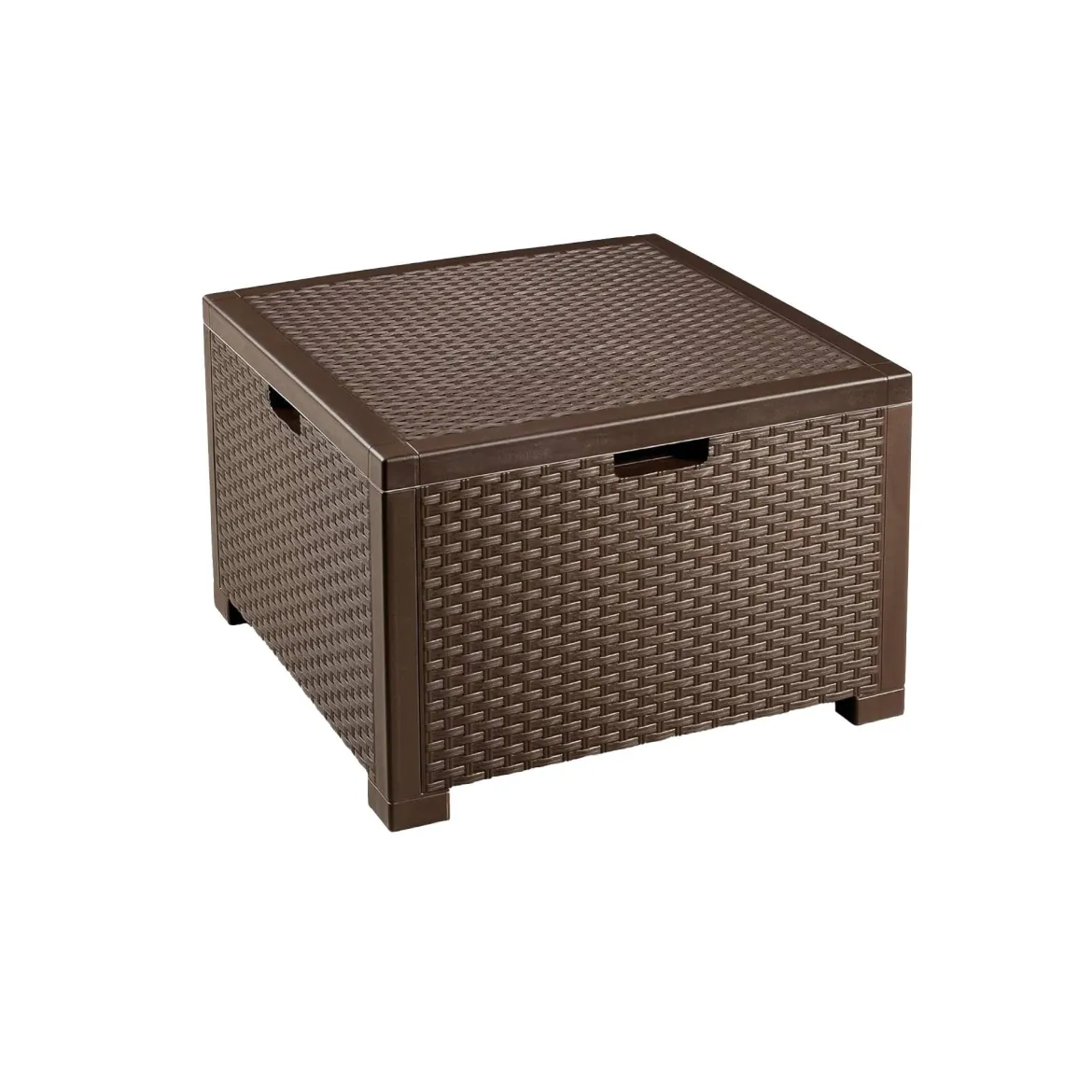 Salotto da giardino poltrone e divano effetto rattan marrone - Camisano