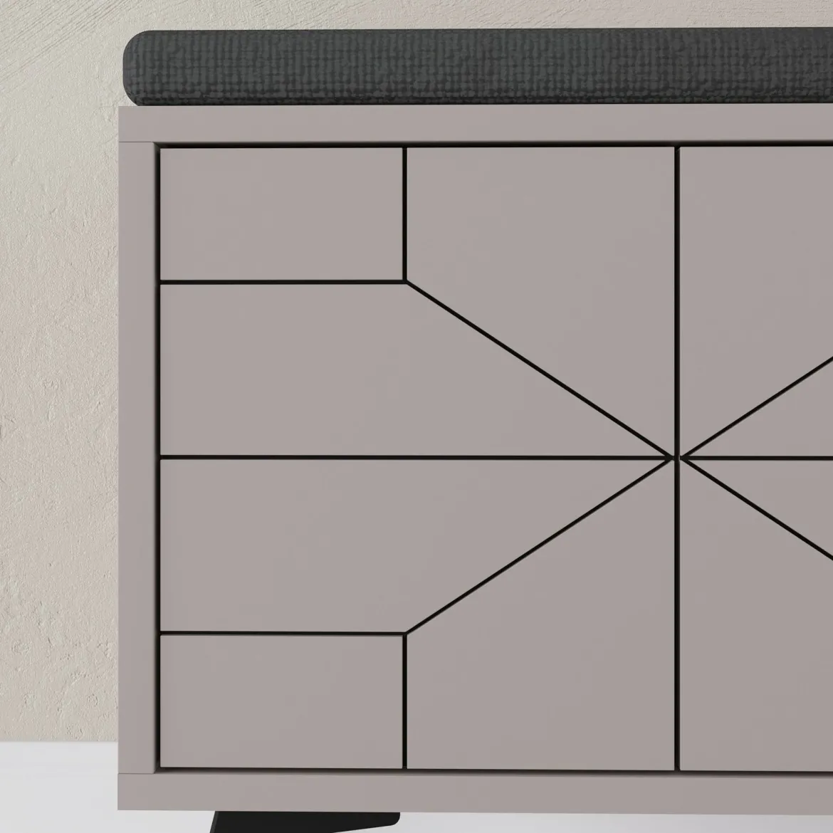 Scarpiera 4 ante beige 107x55h cm - Velma