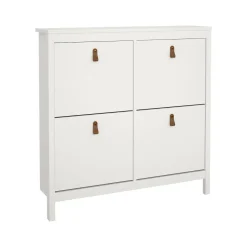 Scarpiera 4 ante bianca 102x102h cm - Actinidia