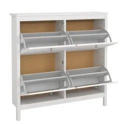 Scarpiera 4 ante bianca 102x102h cm - Actinidia